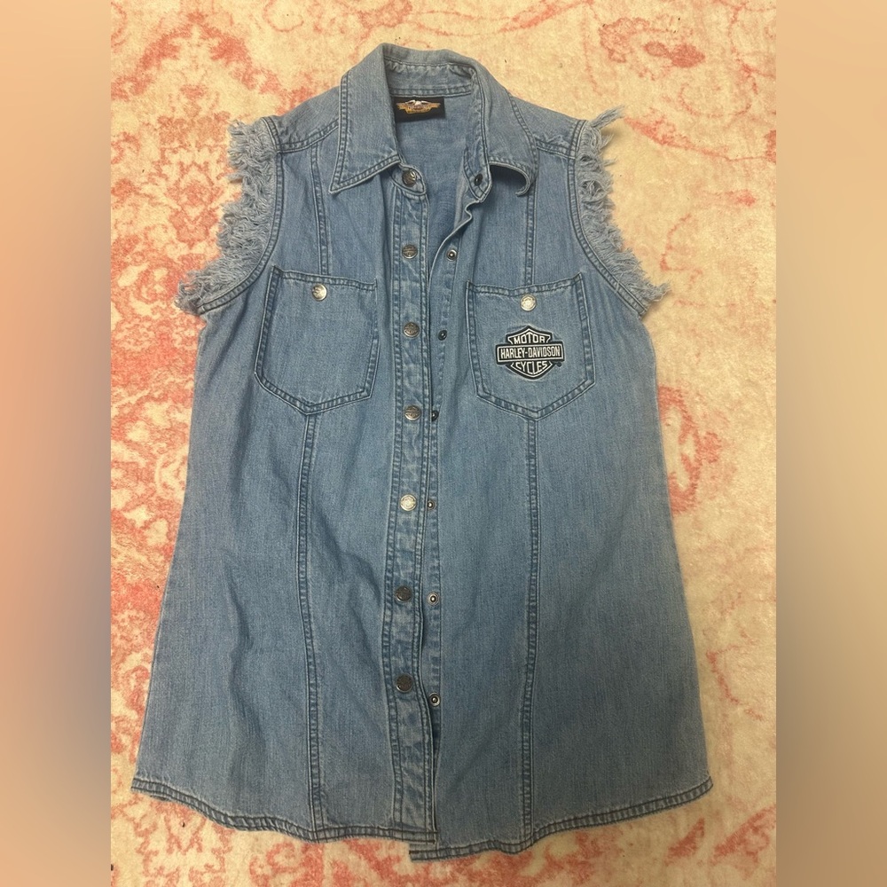 Harley-Davidson Blue Denim Vest